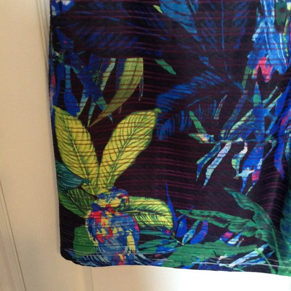 Smashed Lemon Womens Dress Size 12 Black Tropical Beach Lined Pull-Over Vacation - Picture 3 of 8